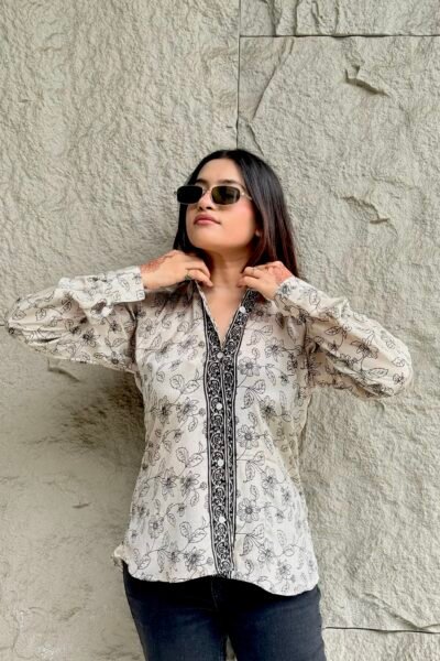 black and white wavy dress