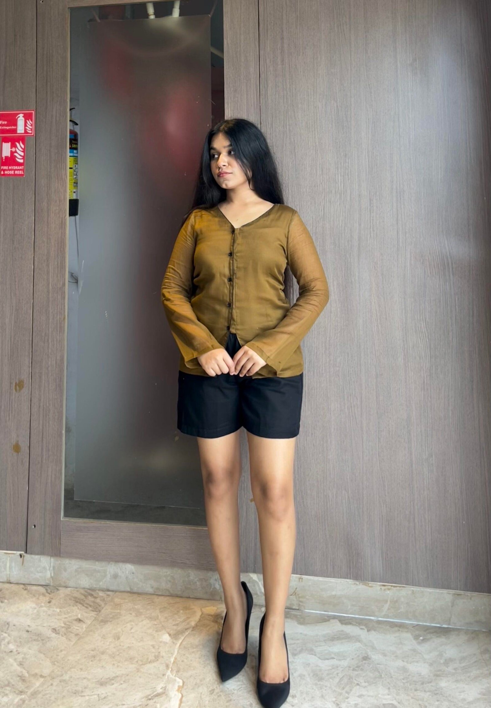 mustard yellow top