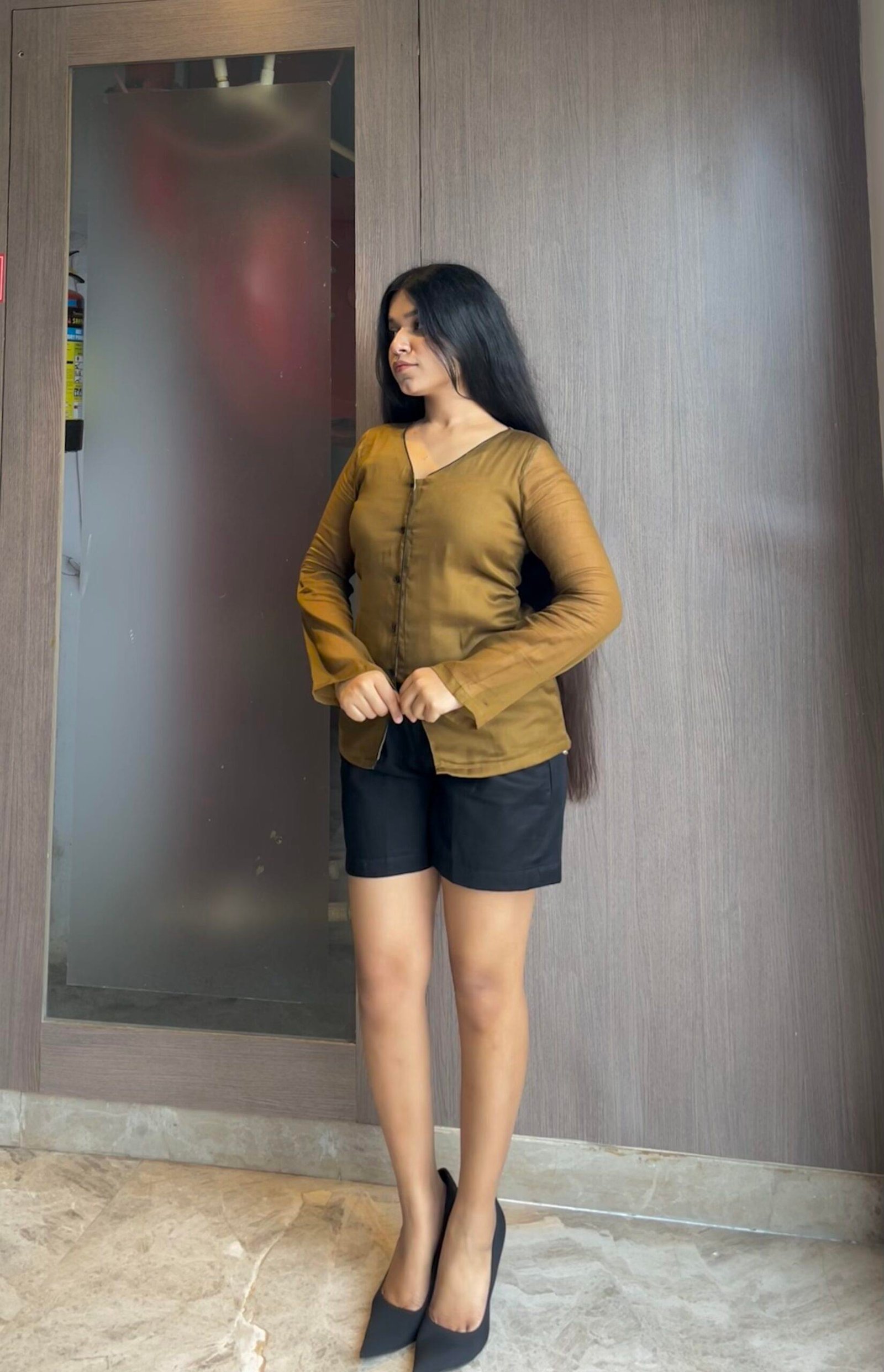 mustard yellow top